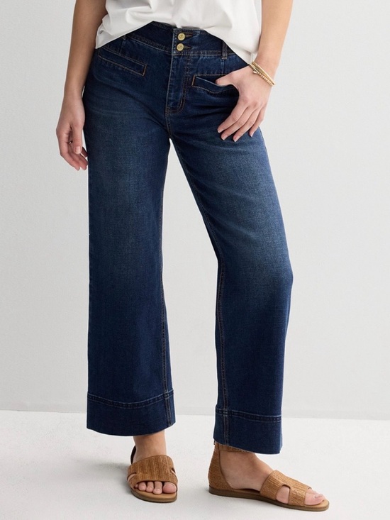 Draper James Denim - Draper James Women's High Rise Wide Leg Jeans Size 14